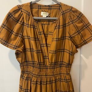 Maeve Somerset Plaid Dress by Anthropologie size medium